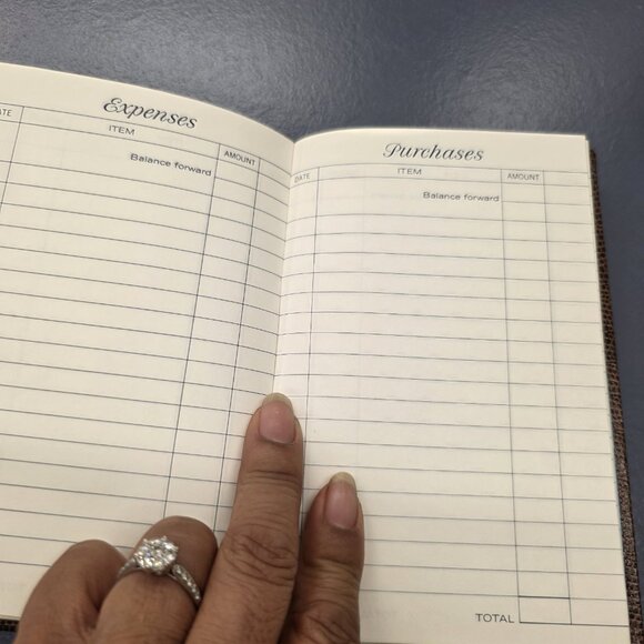 Travel Diary C.R. Gibson Brown Tan Vintage *RARE* Made In The USA - Picture 5 of 12